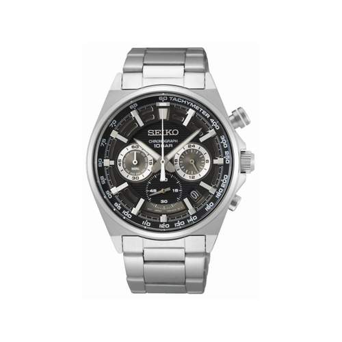 Montre SEIKO sport homme bracelet acier inoxydable argent