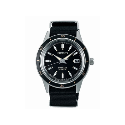 Montre SEIKO Presage homme automatique  bracelet nylon noir - vue 1