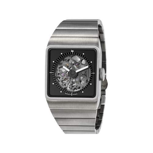 Montre LIP Big Titane homme automatique, bracelet titane gris