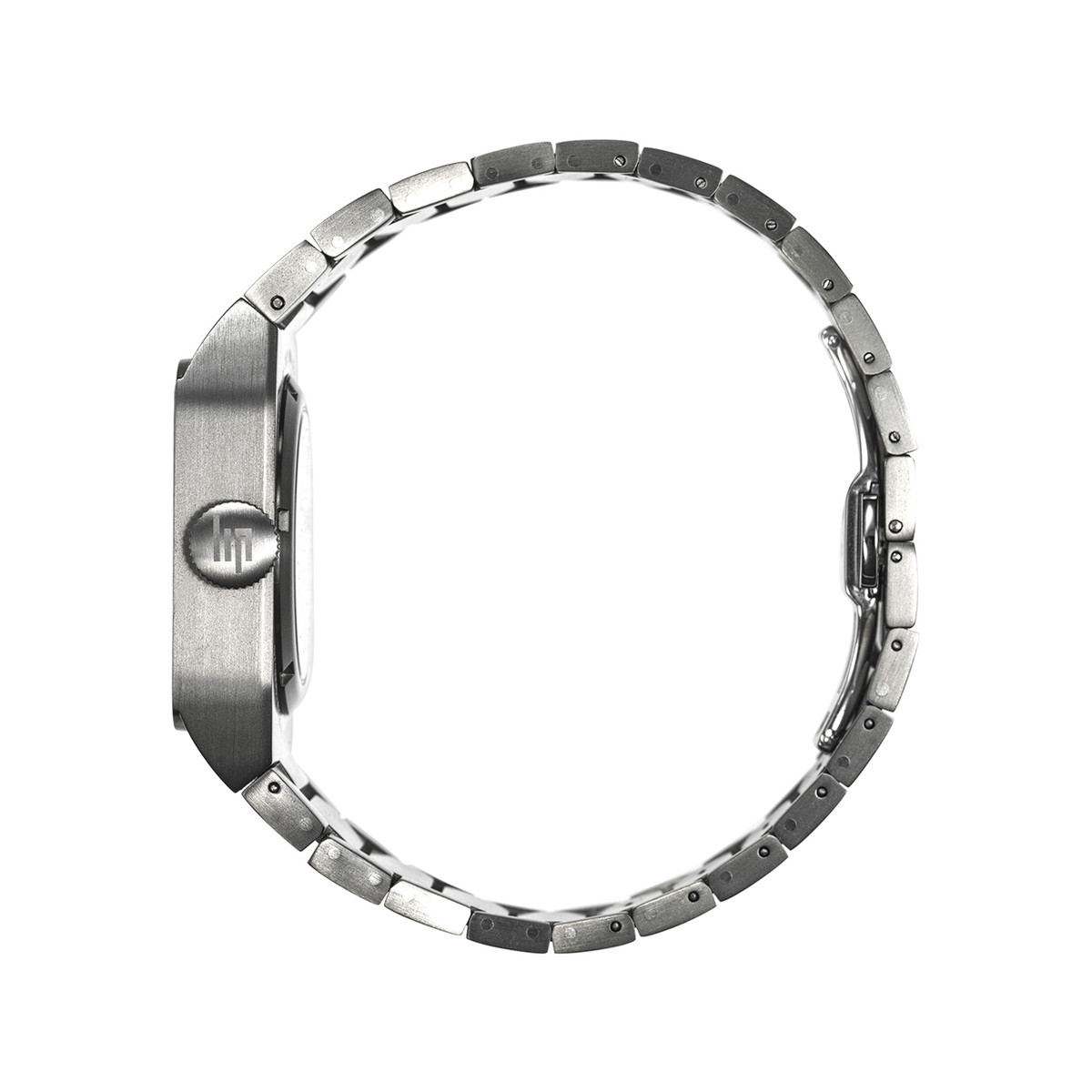 Montre LIP Big Titane homme automatique, bracelet titane gris - vue 2