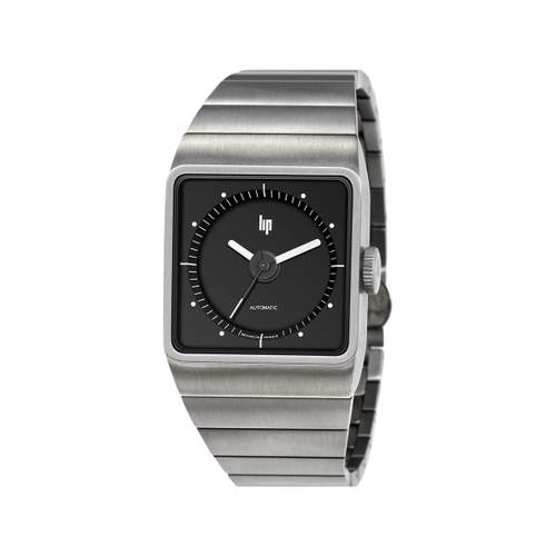 Montre LIP Big Titane homme automatique acier bracelet titane gris