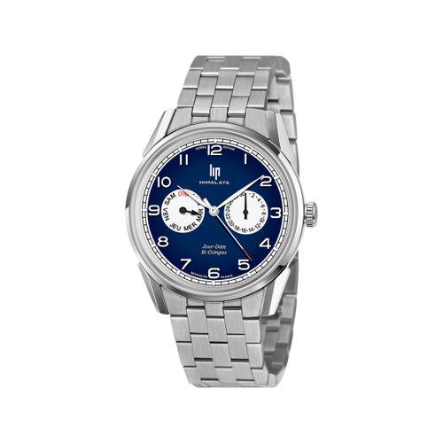 Montre LIP Himalaya homme acier bracelet métal argent