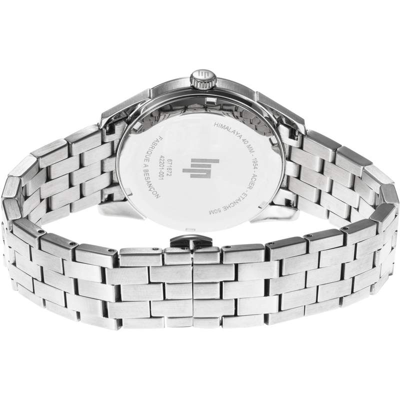 Montre LIP Himalaya homme acier bracelet métal argent - vue 3