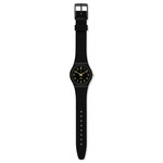 Montre SWATCH Gent biosourced Golden tac homme bracelet matériau biosourcé noir - vue D1