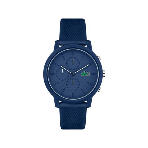 LACOSTE.12.12 heren chronograaf TR90 blauwe siliconen band