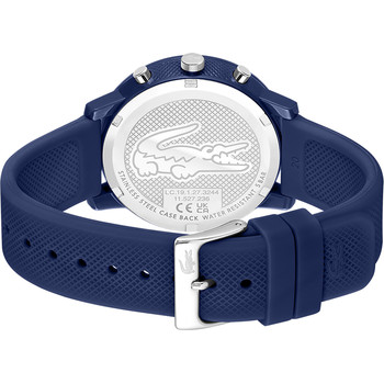 Montre LACOSTE.12.12 chrono homme TR90 bleu  bracelet silicone bleu