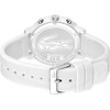 Montre LACOSTE.12.12 chrono homme bracelet silicone blanc - vue V3