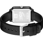 Montre LACOSTE Studio homme acier bracelet silicone noir - vue 3
