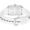 Montre LACOSTE  Studio homme TR90 blanc bracelet silicone blanc - vue V3