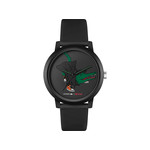Montre Lacoste 12.12 Netflix homme TR90 bracelet silicone noir - vue 1