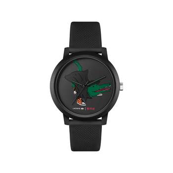 Montre Lacoste 12.12 Netflix homme TR90 bracelet silicone noir
