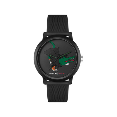 Montre Lacoste 12.12 Netflix homme TR90 bracelet silicone noir - vue 1
