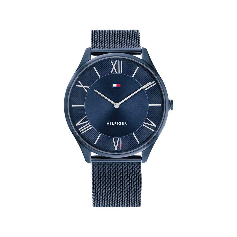 Montre TOMMY HILFIGER Becker homme bracelet acier bleu - vue 1