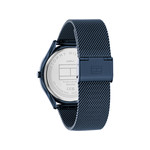 Montre TOMMY HILFIGER Becker homme bracelet acier bleu - vue 3