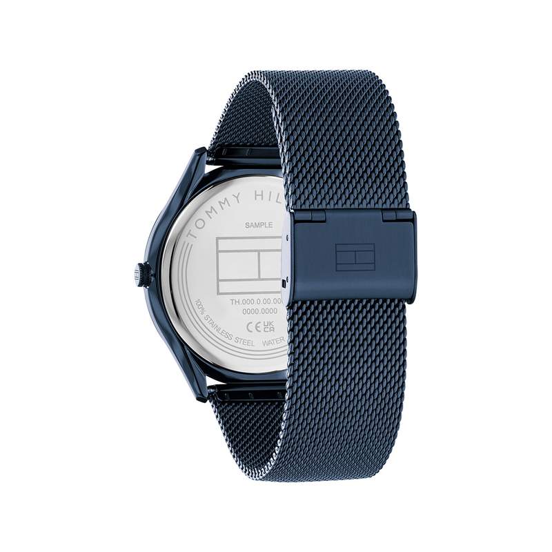 Montre TOMMY HILFIGER Becker homme bracelet acier bleu - vue 3