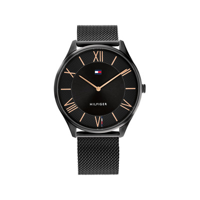 Montre TOMMY HILFIGER Becker homme bracelet acier noir - vue 1