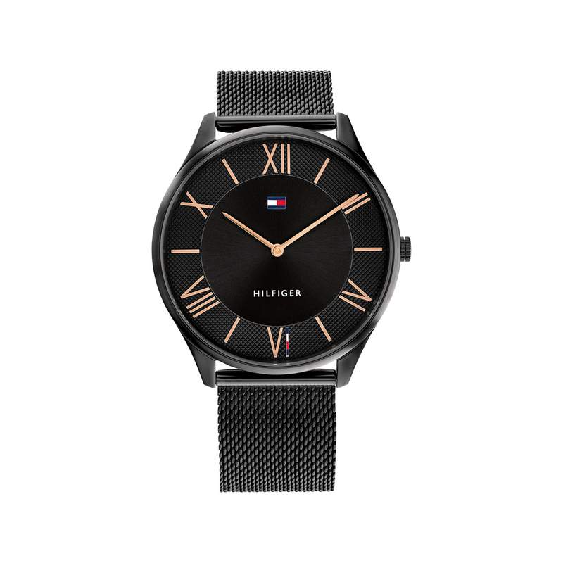Montre TOMMY HILFIGER Becker homme bracelet acier noir - vue 1