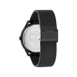 Montre TOMMY HILFIGER Becker homme bracelet acier noir - vue 3