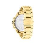 Montre TOMMY HILFIGER Lars homme bracelet acier doré jaune - vue 3