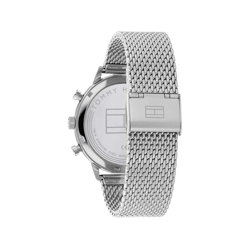 Montre TOMMY HILFIGER Leonard homme bracelet acier gris - vue 3