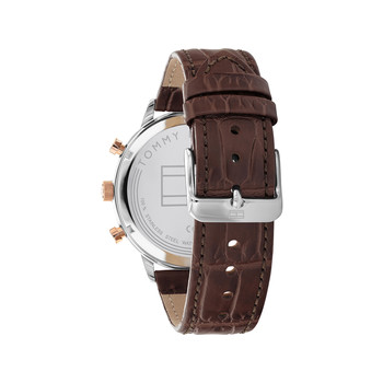 Montre TOMMY HILFIGER leonard homme bracelet cuir marron