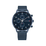 Montre TOMMY HILFIGER Leonard homme bracelet acier bleu - vue 1