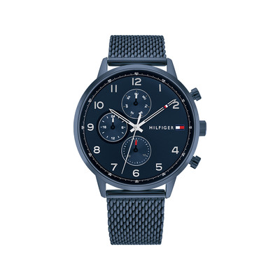 Montre TOMMY HILFIGER Leonard homme bracelet acier bleu - vue 1