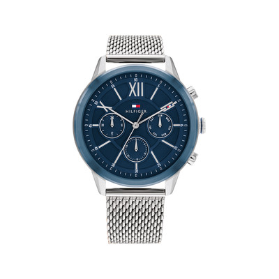 Montre TOMMY HILFIGER Morrison homme acier bleu bracelet acier gris - vue 1