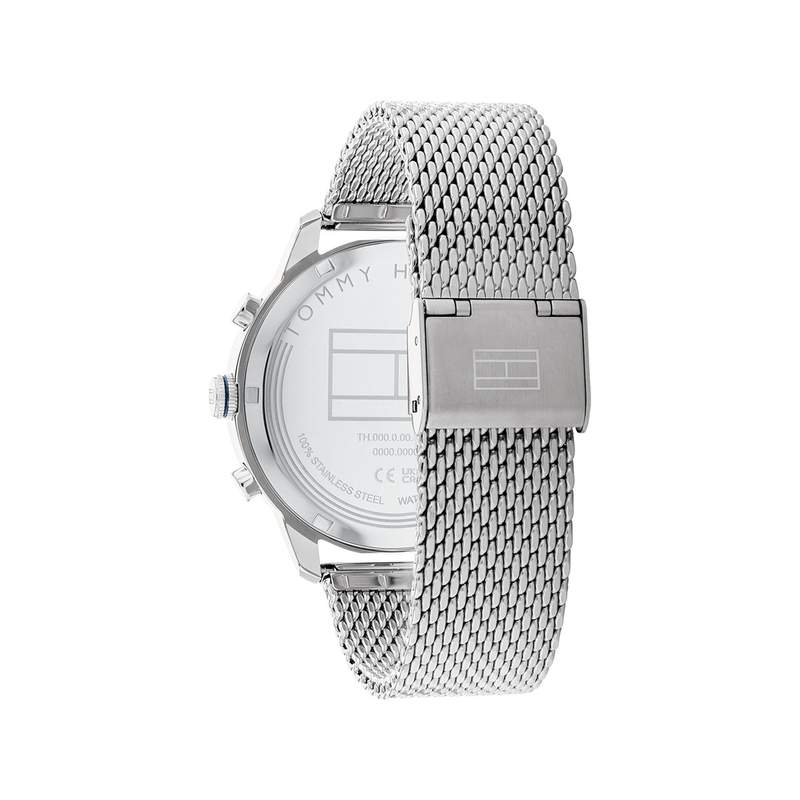 Montre TOMMY HILFIGER Morrison homme acier bleu bracelet acier gris - vue 3