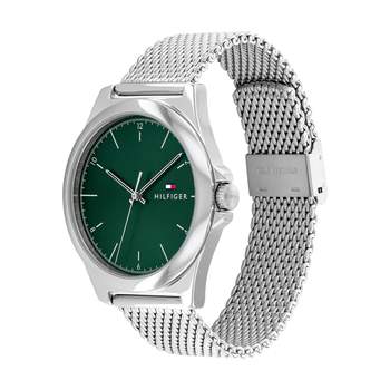 TOMMY HILFIGER Norris herenhorloge grijs stalen armband