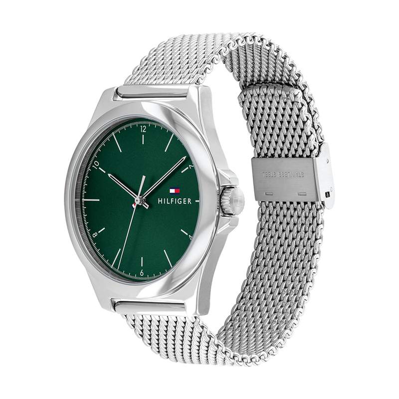 Montre TOMMY HILFIGER Norris homme bracelet acier gris - vue D1
