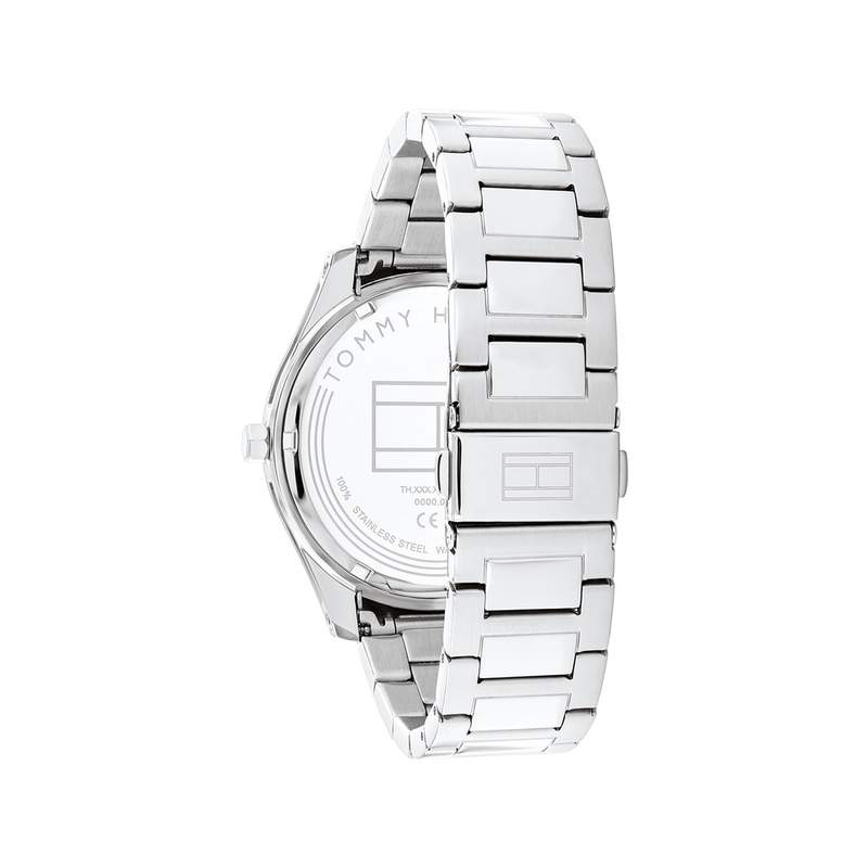 Montre TOMMY HILFIGER tyler homme acier bicolore bracelet acier gris - vue 3