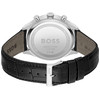Montre BOSS Sport Lux homme acier bracelet cuir noir - vue V3