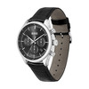 Montre BOSS Sport Lux homme acier bracelet cuir noir - vue VD1