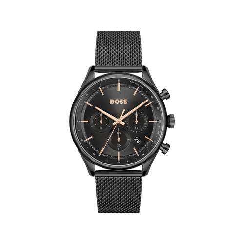 Montre BOSS Sport Lux homme bracelet acier noir