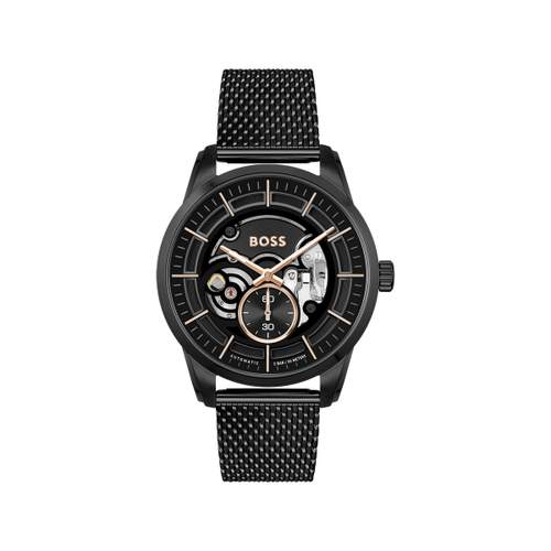 Montre BOSS Sport Lux homme bracelet acier noir