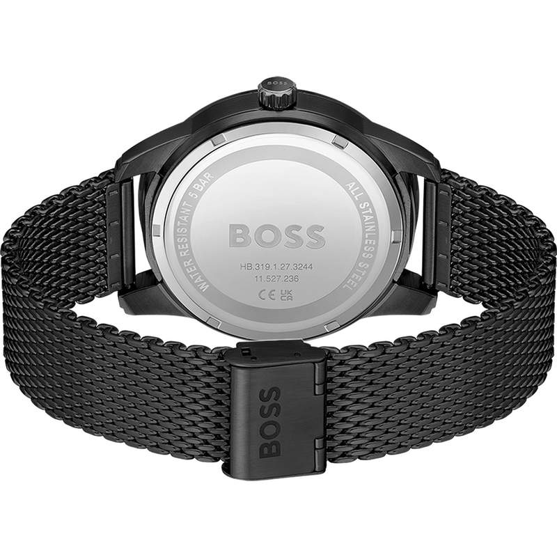 Montre BOSS Sport Lux homme bracelet acier noir - vue 3