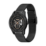Montre BOSS Sport Lux homme bracelet acier noir - vue D1