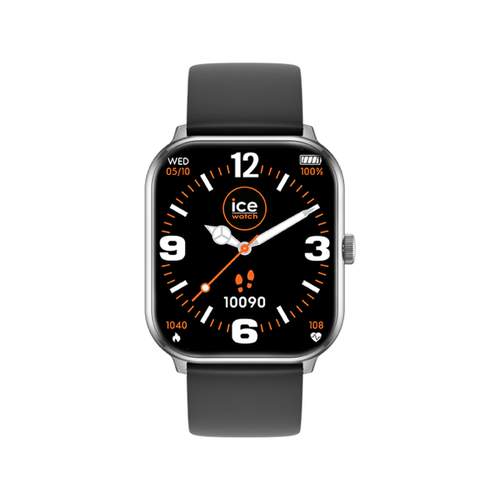 ICE WATCH Ice Smart men's smartwatch with black silicone strap