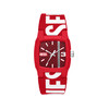 Montre DIESEL Cliffhanger homme solaire bracelet tissu rouge - vue V1