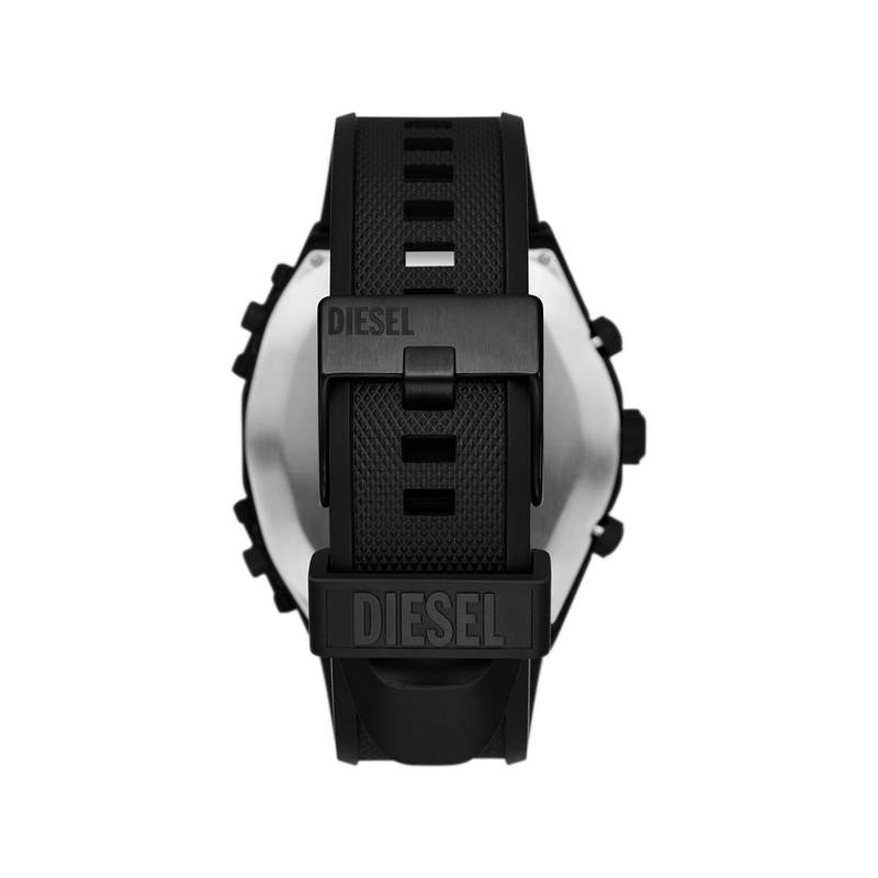 Montre DIESEL Sideshow homme acier noir bracelet silicone noir - vue 3