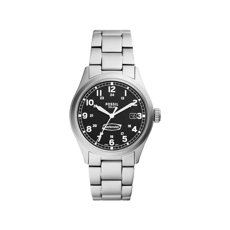 Montre FOSSIL Defender homme solaire bracelet acier - vue 1
