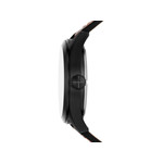 Montre FOSSIL Defender homme solaire acier noir bracelet cuir marron - vue 2