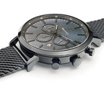 Montre PIERRE LANNIER Baron homme chronographe bracelet acier noir - vue 2
