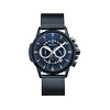Montre PIERRE LANNIER Sentinelle homme chronographe bracelet acier bleu - vue V1