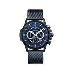 Montre PIERRE LANNIER Sentinelle homme chronographe bracelet acier bleu - vue 1