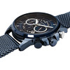 Montre PIERRE LANNIER Sentinelle homme chronographe bracelet acier bleu - vue V2