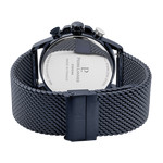 Montre PIERRE LANNIER Sentinelle homme chronographe bracelet acier bleu - vue 3