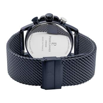 PIERRE LANNIER Sentinelle heren chronograaf horloge stalen armband blauw