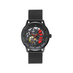 Montre PIERRE LANNIER Paddock homme automatique bracelet acier noir - vue 1